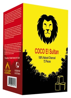 Sultan Coco Charcoal 72 pieces. Ignition time lasts more than an hour. Excellent wood charcoal. Does not emit any type of odor or smoke. Is not affected by humidity. Used for all purposes and incense burners.