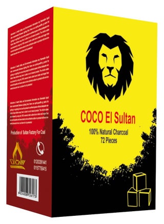 Sultan Coco Charcoal 72 pieces. Ignition time lasts more than an hour. Excellent wood charcoal. Does not emit any type of odor or smoke. Is not affected by humidity. Used for all purposes and incense burners. - pzsku/Z54FCCC74A2394690F047Z/45/_/1738957917/a55673de-8b38-4ac7-bb28-558a58a39eb0