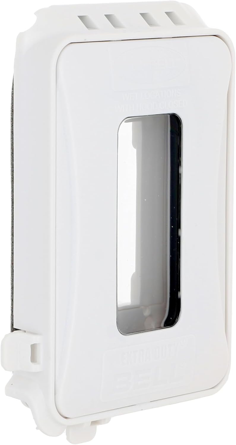 TayMac ML500W Single-Gang Mount 16-in-1 Flat Nonmetallic Weatherproof Vertical/Horizontal, 1-Pack, White - Image 1