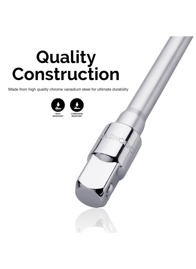 Neiko - 01135A 3 8 Drive T Handle Wrench 11 Length Includes 1 4 And 1 2 Adaptors Cr V Steel - Image 1