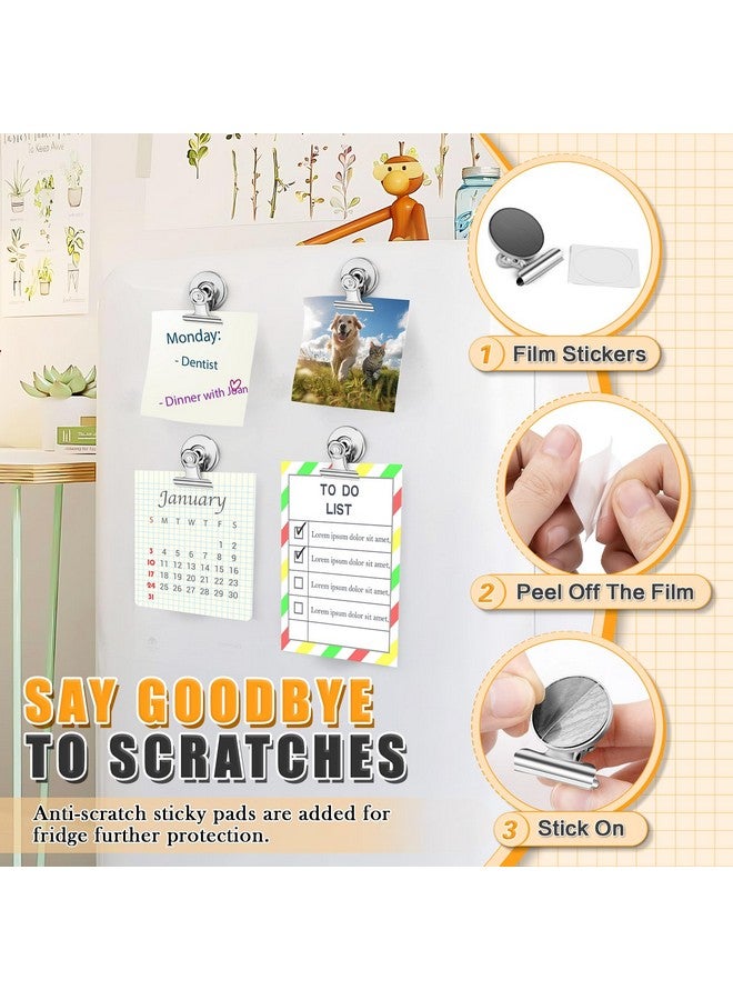 Grtard Grtard 12pack Fridge Magnets Refrigerator Magnets Magnetic Clips Heavy Duty Detailed List Display Paper Fasteners on Home& Office& Teaching  - Image 2