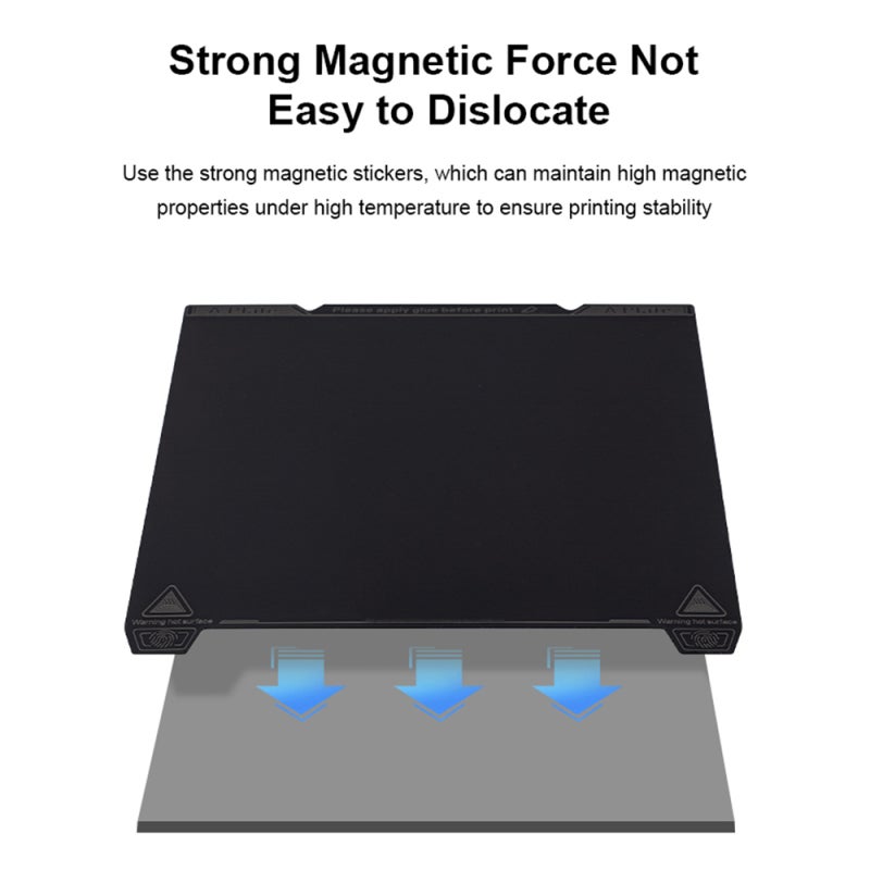 K1 Max Build Platform: Black High-Strength Spring Steel PEI Build Plate Kit - Smooth Flat Model Surface, Tool-Free Easy Removal for 3D Printing Enthusiasts - Image 3