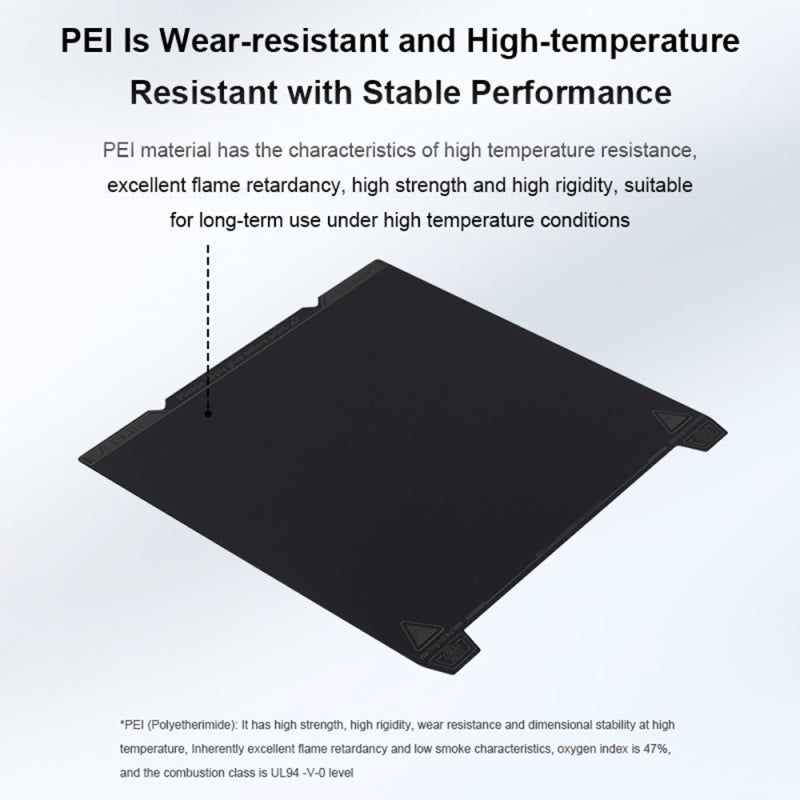 K1 Max Build Platform: Black High-Strength Spring Steel PEI Build Plate Kit - Smooth Flat Model Surface, Tool-Free Easy Removal for 3D Printing Enthusiasts - Image 2