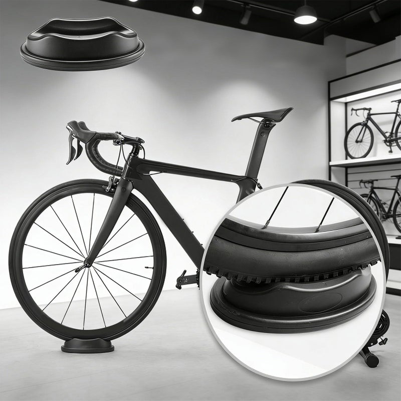 Plastic Bike Trainer Front Wheel Block Stabilizes Indoor Cycling Stand For Road Mountain Bikes - Image 4