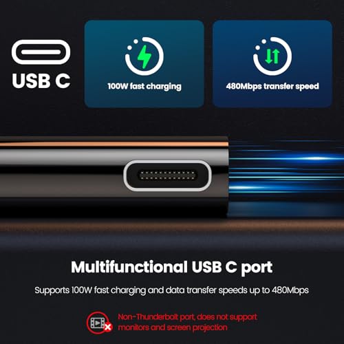 MOGOOD 2-in-1 USB C OTG Adapter with 100W PD Charging, USB 3.0 Port, Right Angle for Galaxy S24, Quest 3, iPad, Chromecast, Pi-KVM – Data & Charge Simultaneously - Image 5