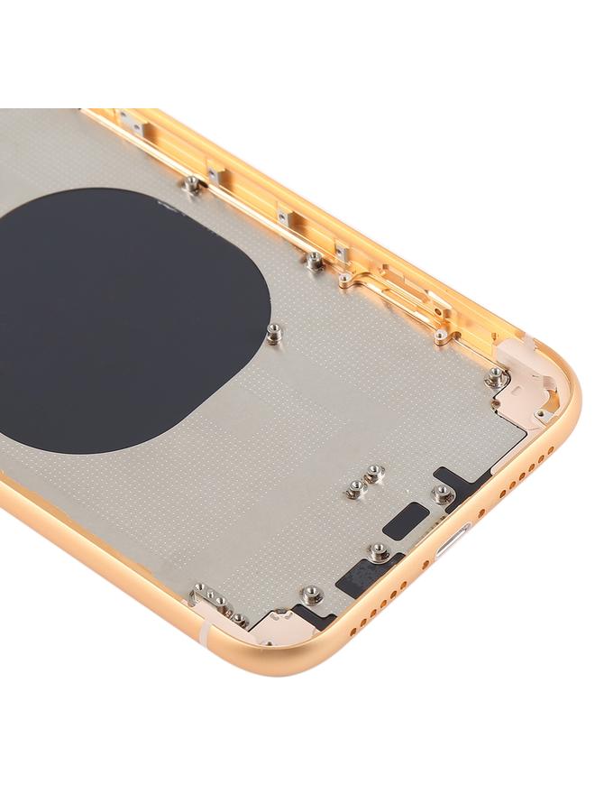 erorex Back Housing Cover with Camera Lens & SIM Card Tray & Side Keys for iPhone XR(Yellow) - Image 5