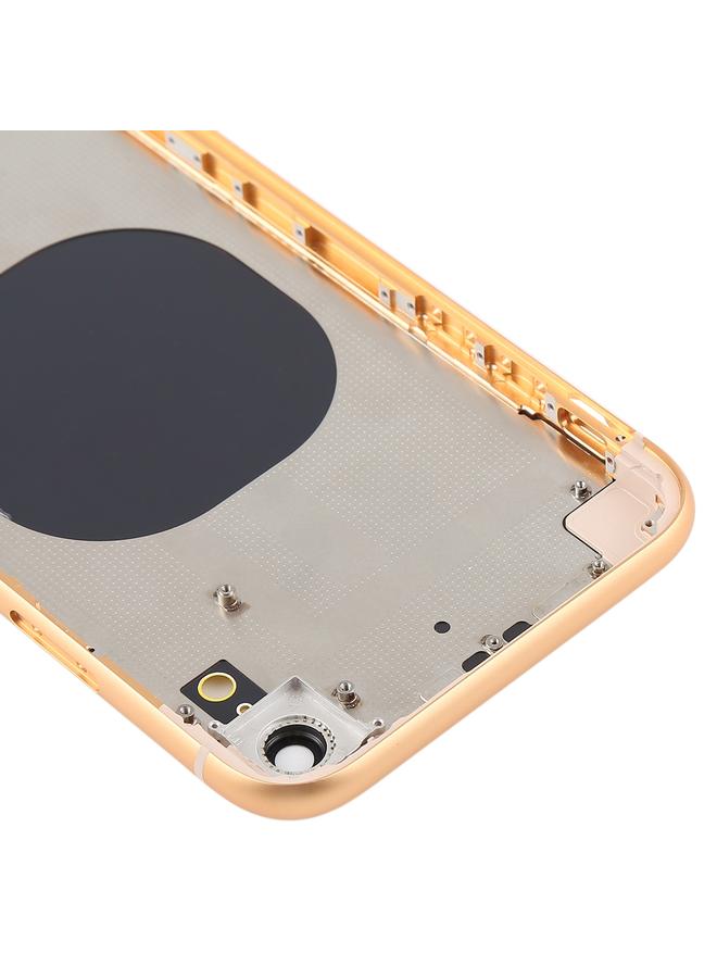 erorex Back Housing Cover with Camera Lens & SIM Card Tray & Side Keys for iPhone XR(Yellow) - Image 4