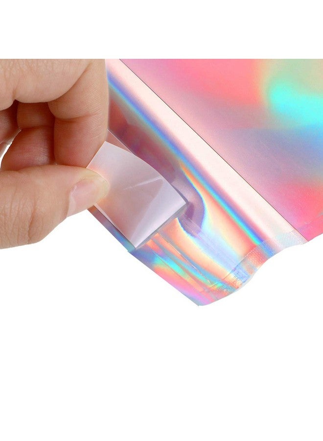 ISKYBOB 20 Pieces Holographic Poly Mailers Rainbow Flat Foil Mailing Envelopes Large Laser Self Adhesive Shipping Bags For Courier Storage Gift Package L  - Image 3