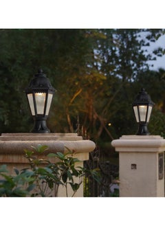 SP SUPER POWER Outdoor Plastic Post Lights, Exterior Lamp Post Light Fixture with E27 Socket, Black Waterproof Post Lantern with Clear Lampshade, Pillar Outside Lighting for Garden, Patio, Pathway  - Image 4