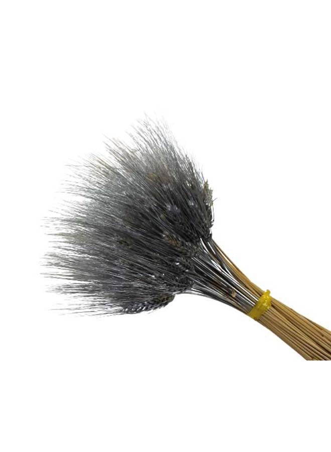 FANCY FLOWERS Natural Dried Multi-Coloured Wheat Grass Bouquet Bundle (25, Silver) - Image 3