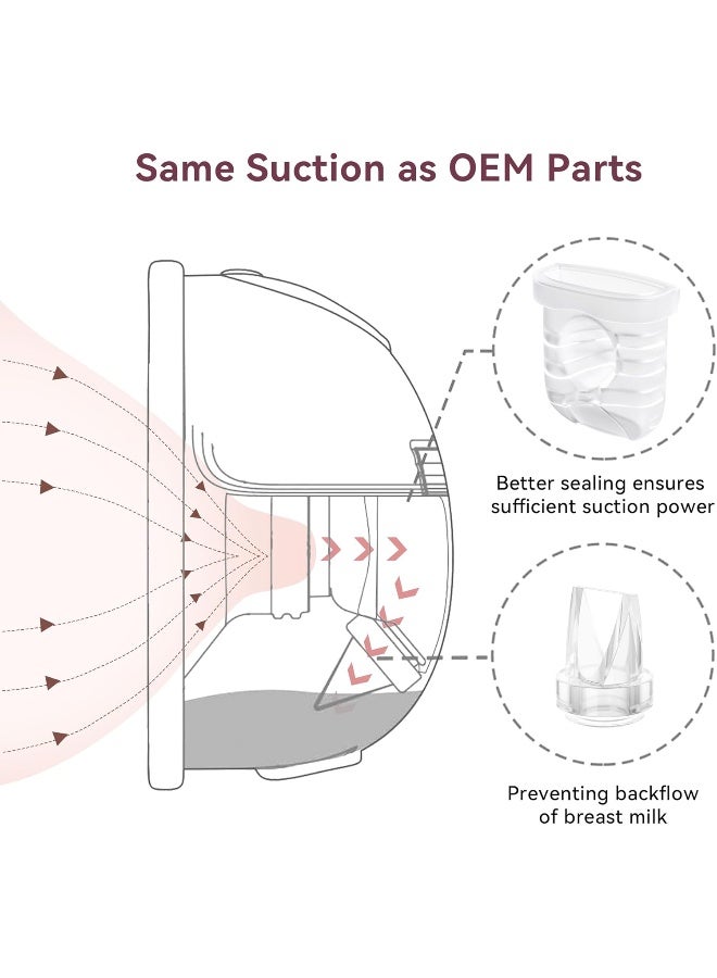 TOVVILD صمامات دك بيل سيليكون TOVVILD 12 قطعة لمضخة الثدي Nuliie - Image 4