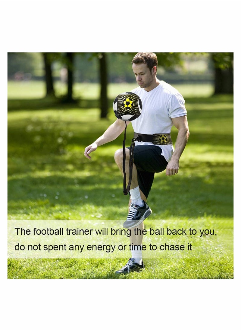 KASTWAVE - Football Kick Trainer Football Training Equipment Soccer Training Aid Football Skills Improvement Solo Practice for Kids Adults Hands Free Universal Fits All Size Footballs - Image 1