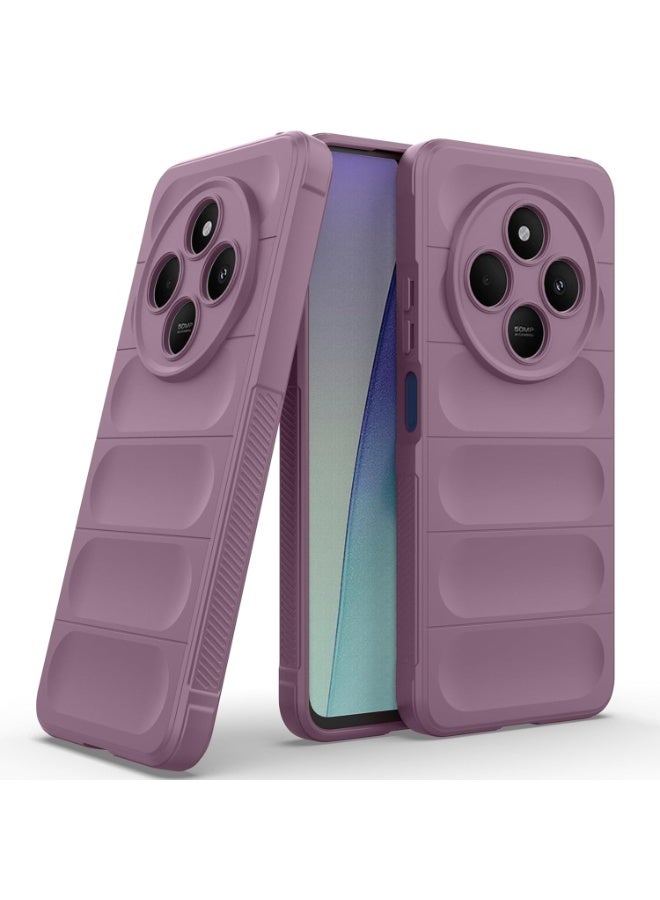 Premium Protection Back Silicone Case Compatible with Xiaomi Redmi 14C 4G/Redmi A4 5G/Poco C75 5G Magic Shield Shockproof Case with Camera Protection (Lavender) - Image 1