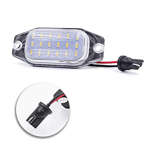 NSLUMO LED License Plate Lights Compatible w/ 2007-2014 To'yota FJ Cruiser, 91-97 FJ80 Land Cruiser, OEM Led Number Lamps Replacement Canbus Error Free 6000K Xenon White Led Rear Tag Light Kit - Image 3