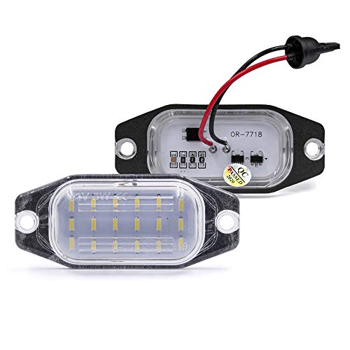 NSLUMO LED License Plate Lights Compatible w/ 2007-2014 To'yota FJ Cruiser, 91-97 FJ80 Land Cruiser, OEM Led Number Lamps Replacement Canbus Error Free 6000K Xenon White Led Rear Tag Light Kit - Image 2