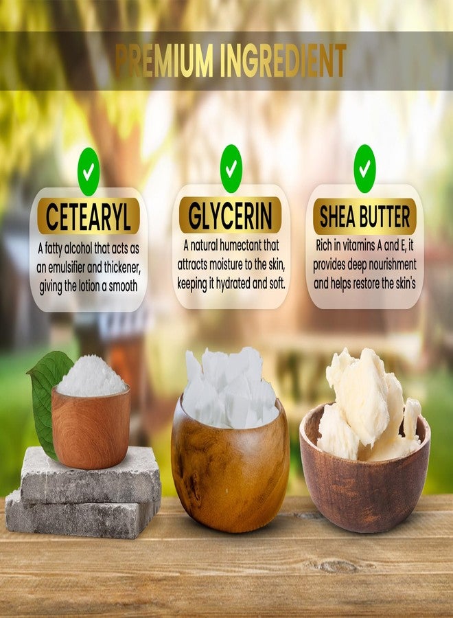 Rinju Body & Hand Lotion - Pack of 3 Non-Greasy Lotion for Women & Men - 16Oz Cacao Butter Lotion for Extremely Dry Skin - Vitamin E Moisturizer & Protectant - Image 5