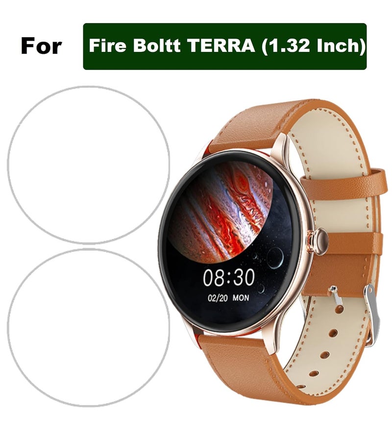 HELLOSCREEN Hydrogel Screen Protector For FIRE BOLTT TERRA SMARTWATCH (1.32") - Anti-Scratch, Bubble-free, Edge To Edge TPU Film Screen Guard for FIRE BOLTT TERRA (Pack of 2) - Image 2