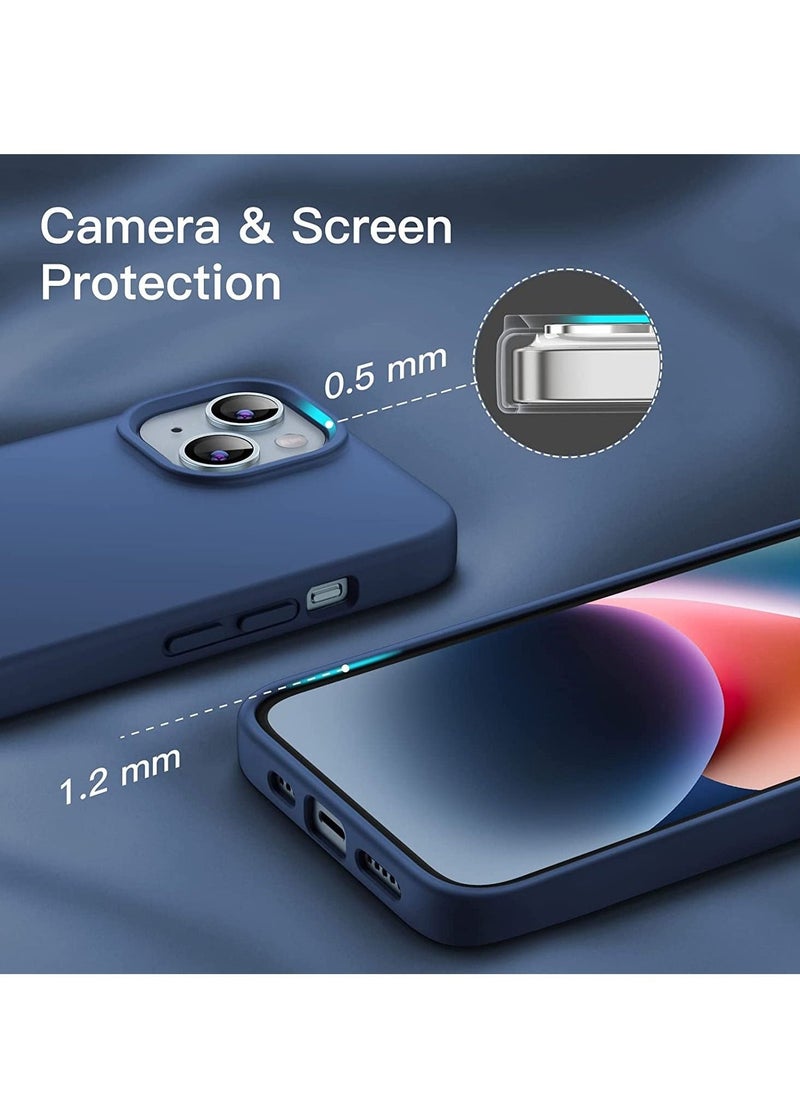 Silicone Case for iPhone 14 6.1-Inch, Silky-Soft Touch Full-Body Protective Phone Case, Shockproof Cover with Microfiber Lining (Black) - Image 2