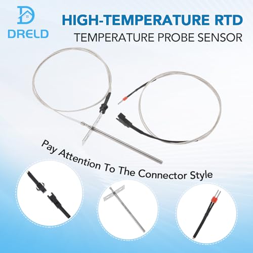 DRELD RTD Temperature Probe Sensor Compatible with Pit Boss Pellet Grill 700 and 820 Series Wood Pellet Smoker Grills PB1000XL-025-R00 V2 (70123-AMP) - Image 3