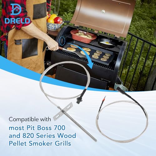 DRELD RTD Temperature Probe Sensor Compatible with Pit Boss Pellet Grill 700 and 820 Series Wood Pellet Smoker Grills PB1000XL-025-R00 V2 (70123-AMP) - Image 5