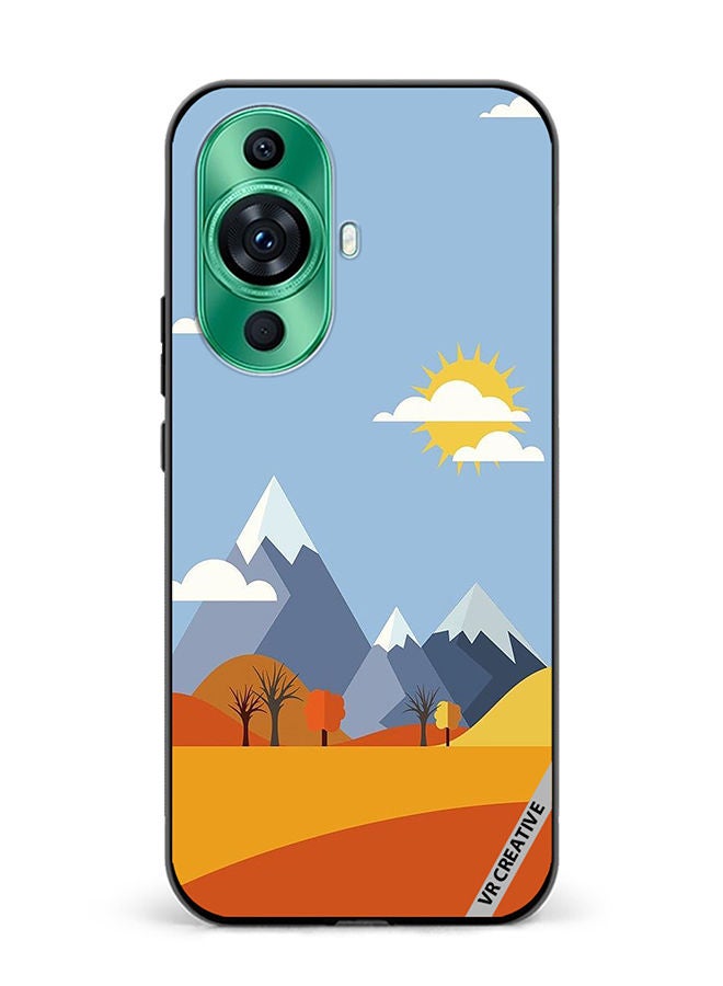 VR CREATIVE Protective Case Cover For Huawei nova 11 Ultra Mountains Abstract Design Multicolour - Image 1