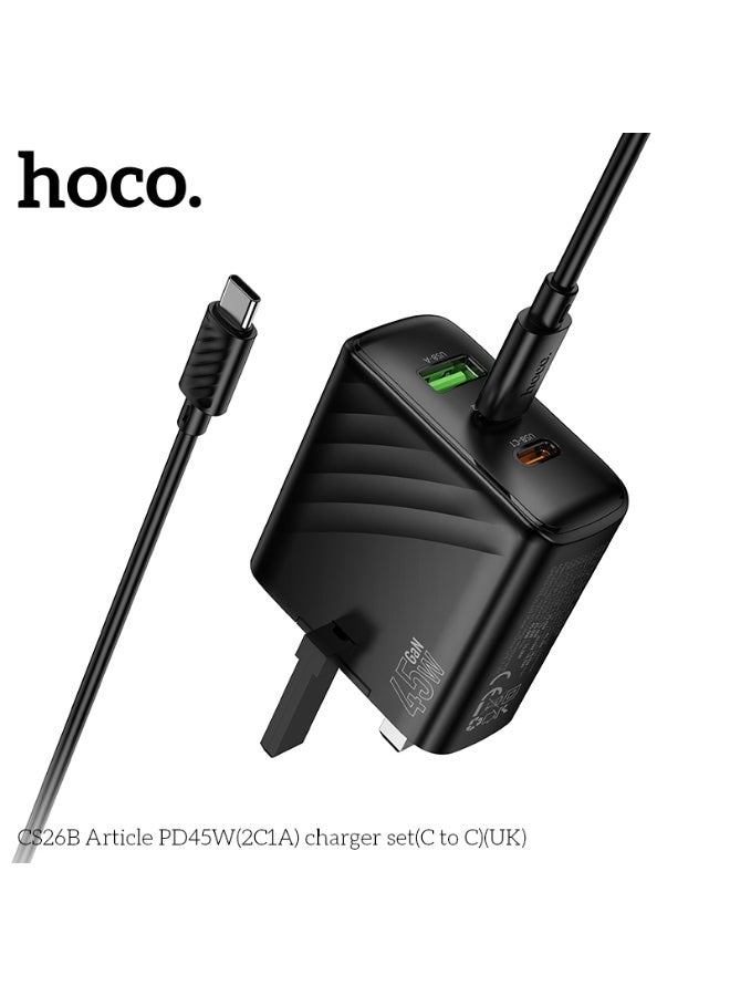 هوكو. مجموعة شاحن CS26B Article PD45W(2C1A)(C إلى C)(المملكة المتحدة) - Image 2