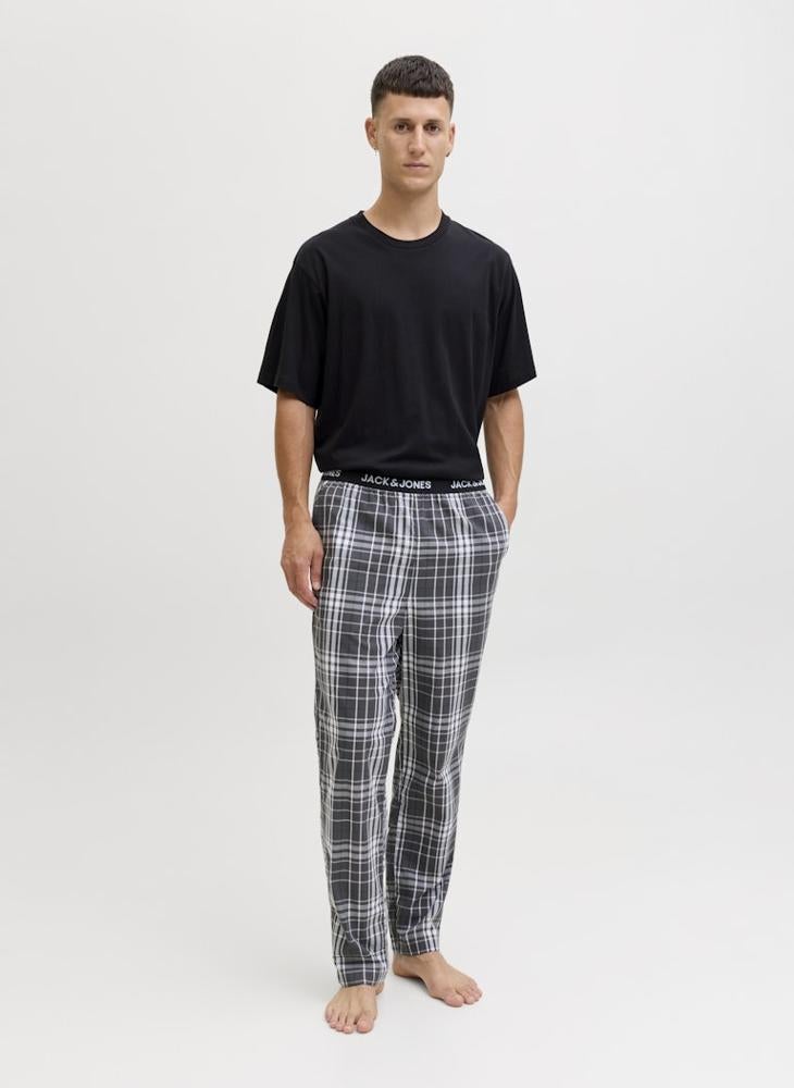 JACK & JONES Casual Regular Fit Crew Neck T-Shirt and Pant Set - Image 1