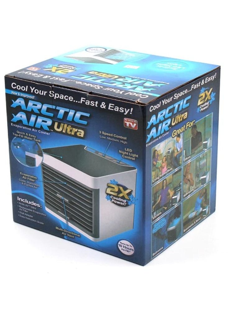 Generic - Personal Air Cooler, Portable Air Conditioner, Humidifier, Purifier, Aroma Diffuser 4 IN 1 Evaporation Cooler with 3 Speed, Mini Cooling Desktop Fan for Camping Tent, Office - Image 1