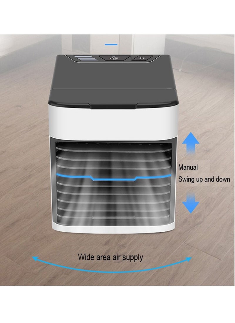 Generic - Personal Air Cooler, Portable Air Conditioner, Humidifier, Purifier, Aroma Diffuser 4 IN 1 Evaporation Cooler with 3 Speed, Mini Cooling Desktop Fan for Camping Tent, Office - Image 1