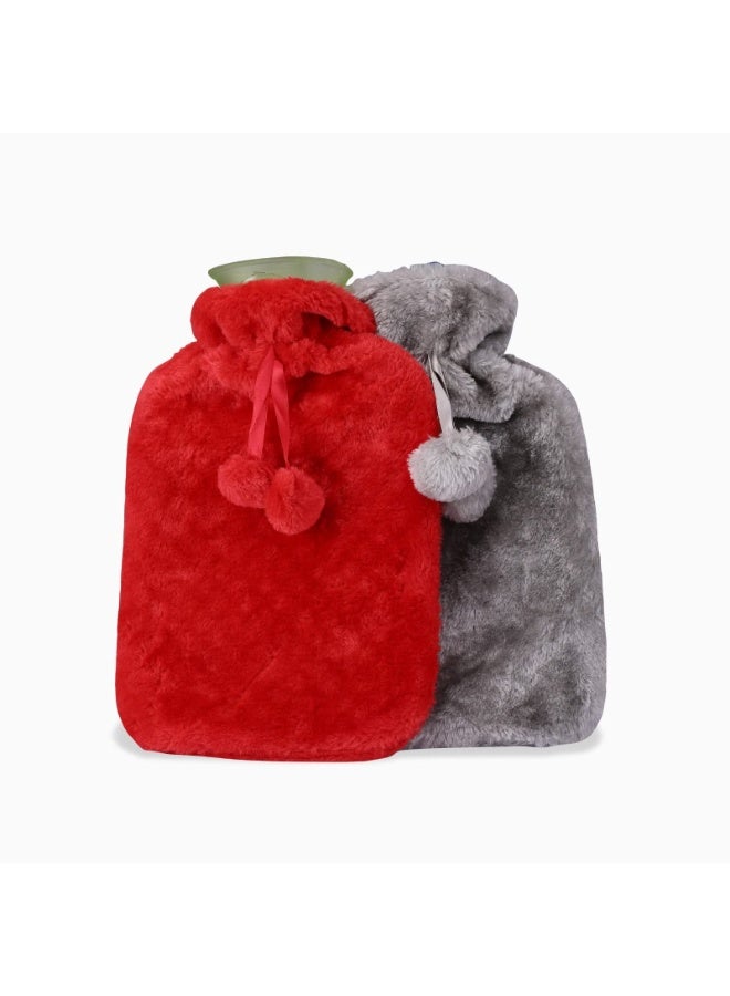 PRIMA Soft Covered Hot Water Bottle For Daily Relaxation After Activity, Featuring Wide Filling Opening, Secure Closure And Flexible Multi-Area Use - Image 2