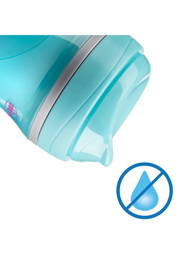 شيكو كوب شرب معزول مزدوج الجدار من شيكو، مزود بفوهة مقاومة للعض وغطاء مانع للانسكاب، سعة 9 أونصات | آمن للاستخدام في الرف العلوي من غسالة الأطباق | سهل الإمساك، بتصميم مريح | ألوان وردي/أزرق مخضر/أرجواني متدرج، عبوة من قطعتين | مناسب للأطفال من عمر 12 شهرًا فما فوق - Image 3