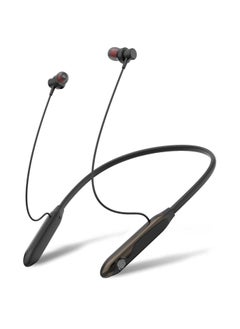 GREEN LION Larissa Wireless Neckband Headphones with Microphone & Bluetooth 5 /Continuous Connectivity/Control Buttons for Music & Calls / Ergonomic Non Slip  Neckband Headphones for Workout & Gym - Black  - Image 1
