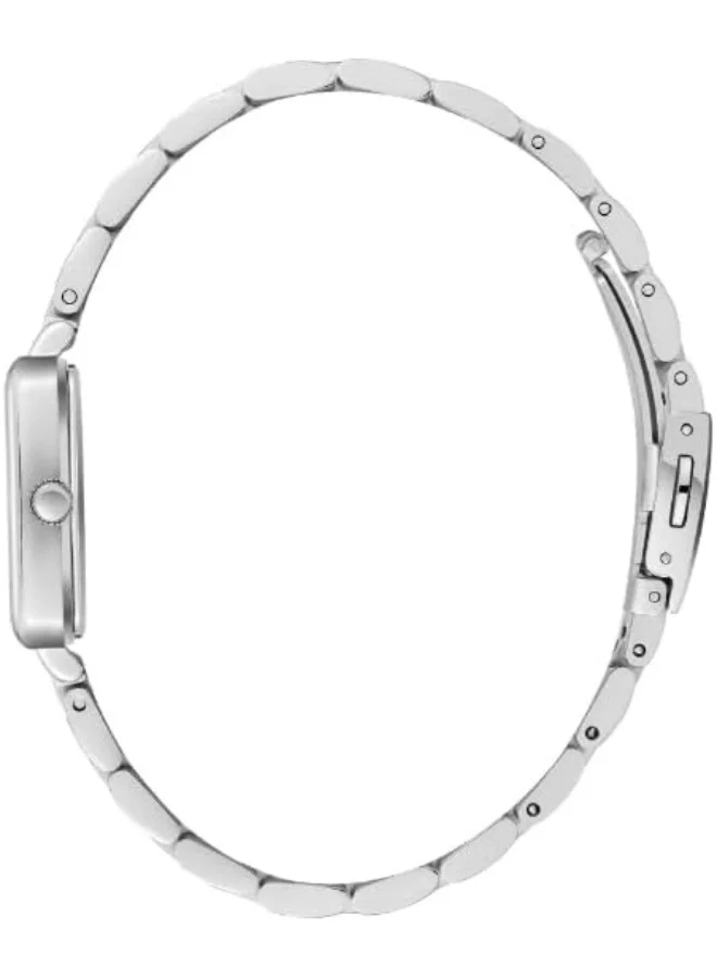 Lee Cooper LEE COOPER Women's 2035 Movement Watch, Analog Display and Metal Strap - LC08121.390, Silver