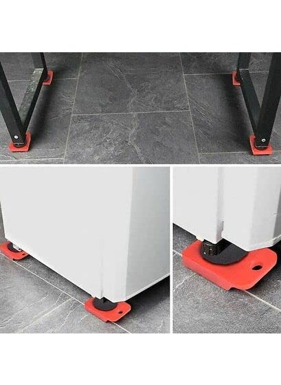 RIVUGJA RIVUGJA Furniture Shifting Tool Heavy Furniture Lifter and Mover Tool Set Easy Furniture Shifting Tool Set Furniture Lifter RED Color  - Image 3