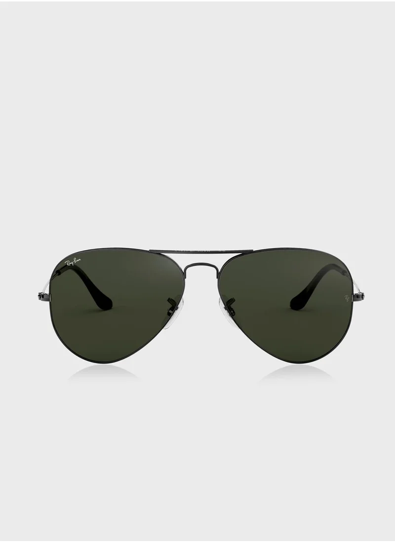 Ray-Ban 0Rb3025 Aviator Large Metal Sunglasses