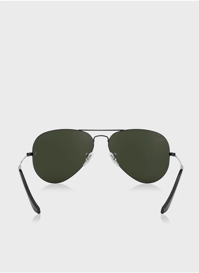 Ray-Ban 0Rb3025 Aviator Large Metal Sunglasses