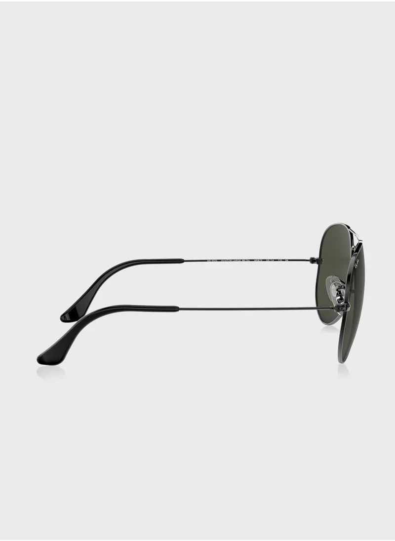 Ray-Ban 0Rb3025 Aviator Large Metal Sunglasses