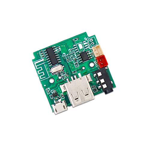 Electronicspices Electronic Spices 5V Bluetooth Amplifier FM USB AUX Card Wireless HI-FI Module with mic Audio Player Decoder Module Kit 5w - Image 1