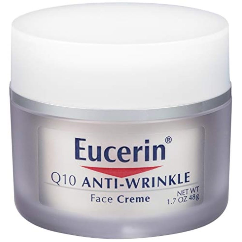 Eucerin Q10 Anti-Wrinkle Face Cream, Unscented Face Cream for Sensitive Skin, 1.7 Oz Jar - Image 2