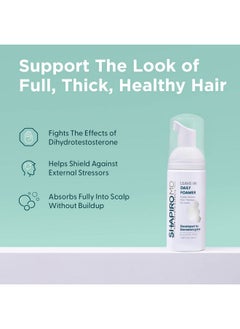 Shapiro MD Hair Growth Experts Hair Loss Leavein Daily Foam ; Dht Fighting Vegan Formula For Thinning Hair Developed By Dermatologists ; Experience Healthier Fuller & Thicker Looking Hair Shapiro Md ; 1Month Supply  - Image 4
