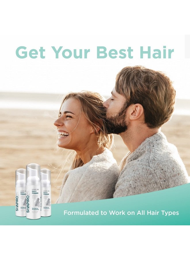 Shapiro MD Hair Growth Experts Hair Loss Leavein Daily Foam ; Dht Fighting Vegan Formula For Thinning Hair Developed By Dermatologists ; Experience Healthier Fuller & Thicker Looking Hair Shapiro Md ; 1Month Supply  - Image 3