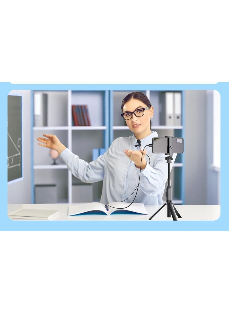 USB-C Clip-on Lavalier Microphone for Android – 2m Cable, Ideal for Video Recording and Interviews - Image 2
