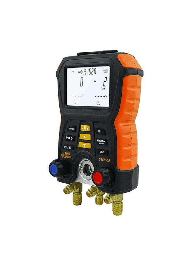 SMART SENSOR ST5750A Electronic Manifold Meter Refrigeration System Digital Manifold Gauge Pressure Leak Detection  - Image 1