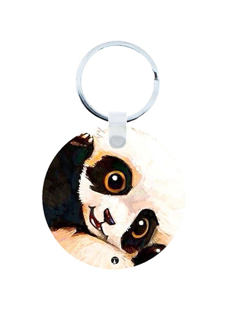 RKN The Panda Wooden Keychain