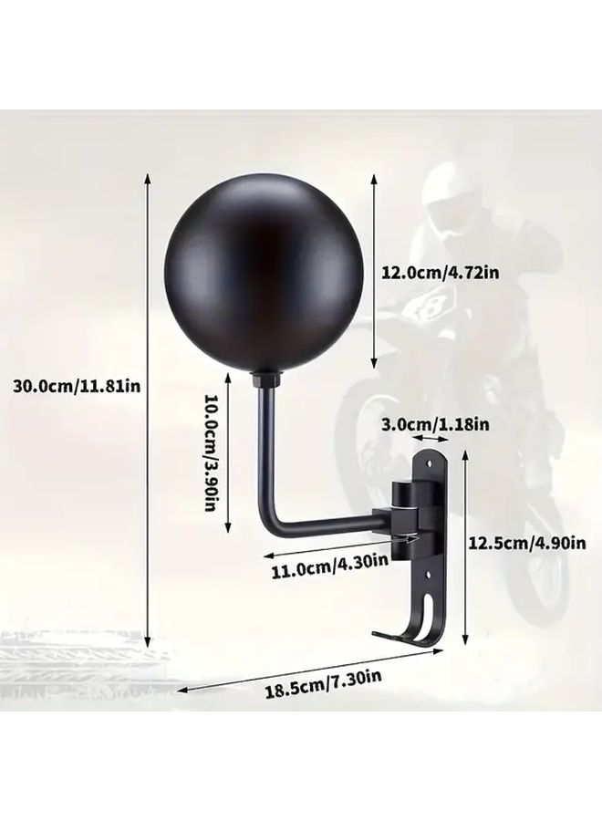 Motorcycle Helmet Holder Dual Hook Design 180 Degree Rotatable Arms Space Aluminum Helmet Organizer For Helmets Football Caps Hard Hats Baseball Caps Home Decor Garage Organization Gift For Motorcycle Enthusiasts - Image 2