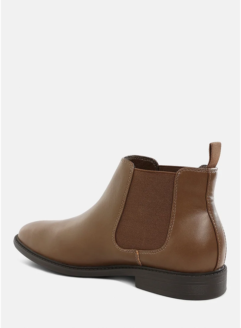 London Rag SH4372_TAUPE London Rag Men's Faux Leather Chelsea Boots for Men | Best Price UAE