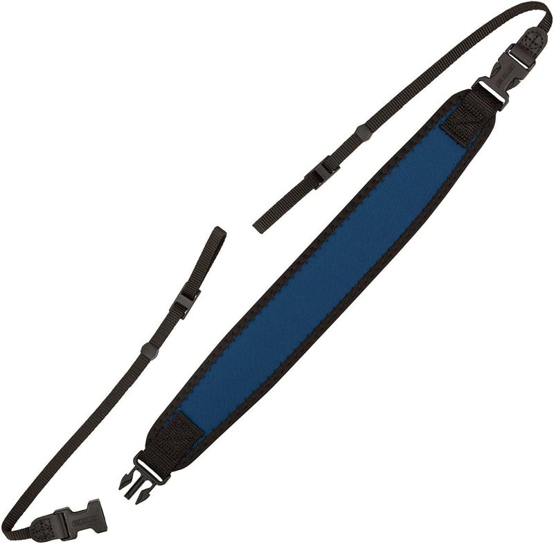OP/TECH USA Classic Strap (Navy) â€“ Neck & Shoulder Strap for Camera and Binocular Use with Adjustable Design for Comfort and All-Day Carry - Made in USA - Image 1