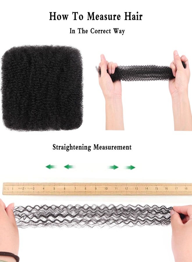 Xtrend 16 Inch 5 Bundles 150g Natural Black Afro Kinky Curly Braiding Bulk Hair For Mini Braiding Twists ，Afro Kinkys Bulk Synthetic Hair For Micro Spring Twist，Dreadlock Extensions Repair Locs Women - Image 4