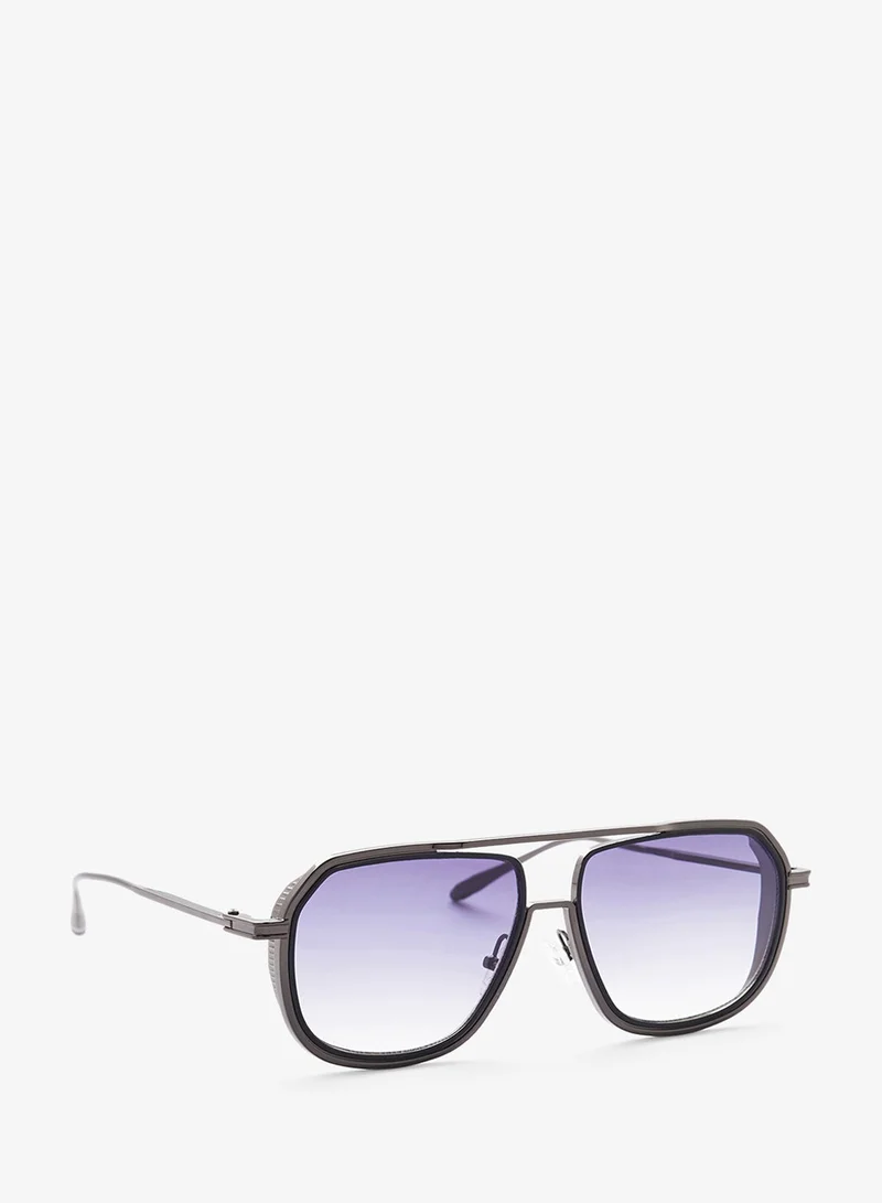 Seventy Five Polarized Lens Square Aviatoe Sunglasses