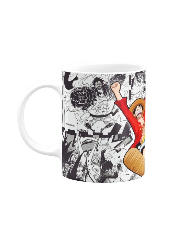 Eagletail India Eagletail India One Piece Luffy Anime #685 Ceramic Coffee Mug (White) - Image 2